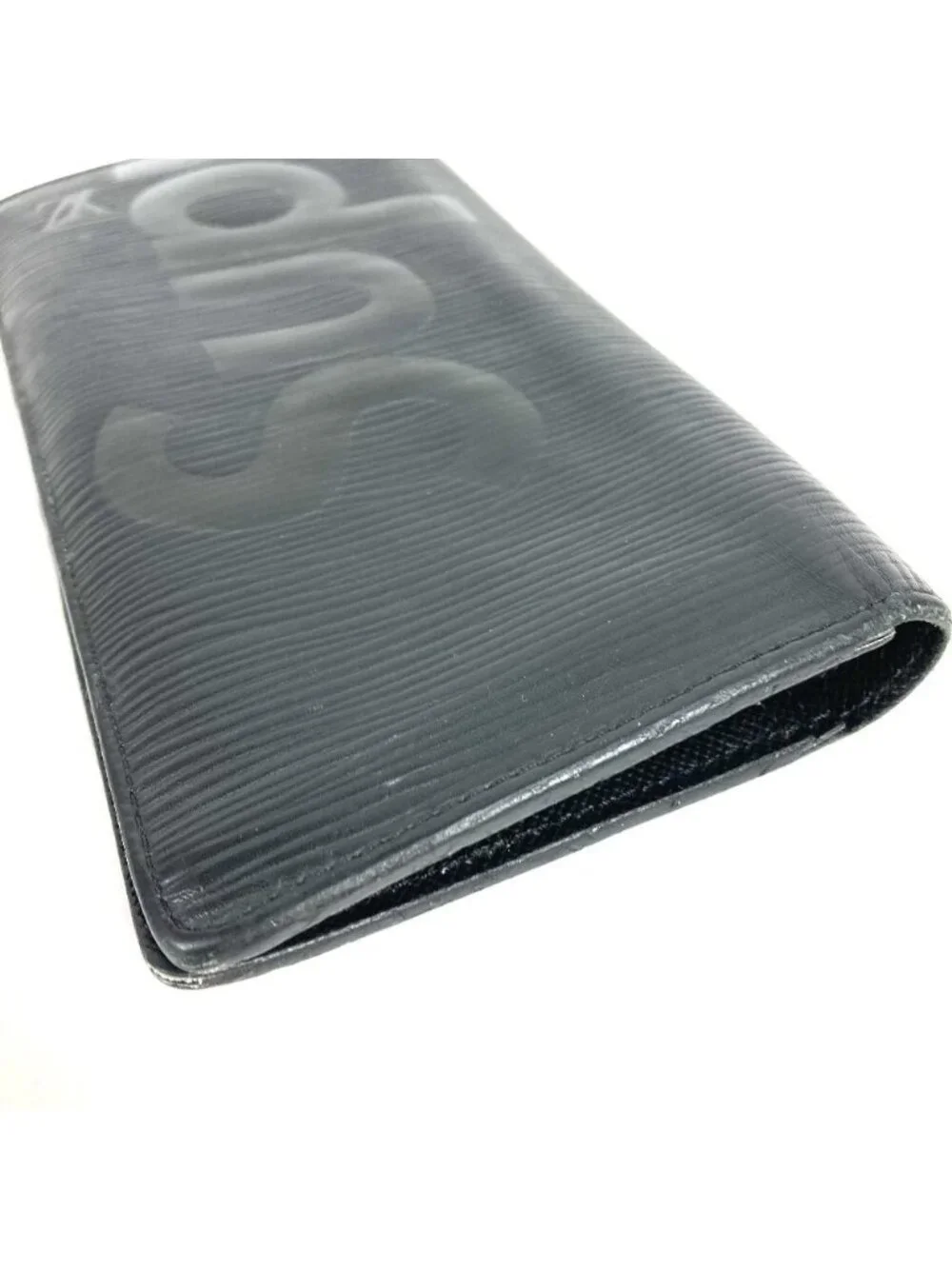 Louis Vuitton Wallet Portefeuille Brazza Epi Leather Noir Black
